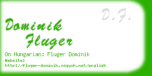 dominik fluger business card